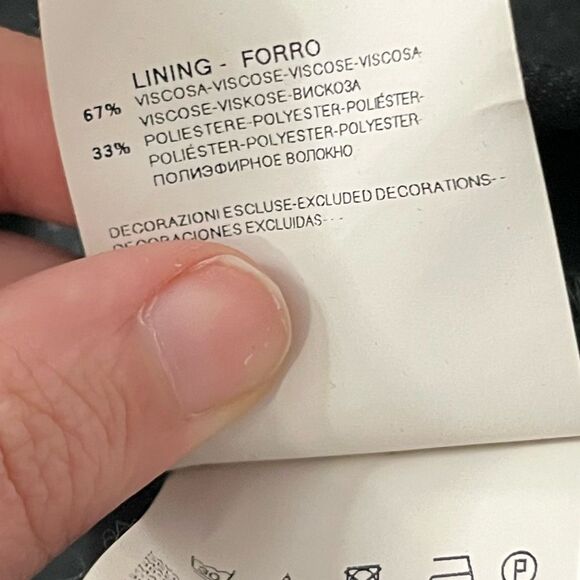 Emporio Armani Jeans Dark Gray/Black Mini Dress Size 12 - Picture 7 of 7